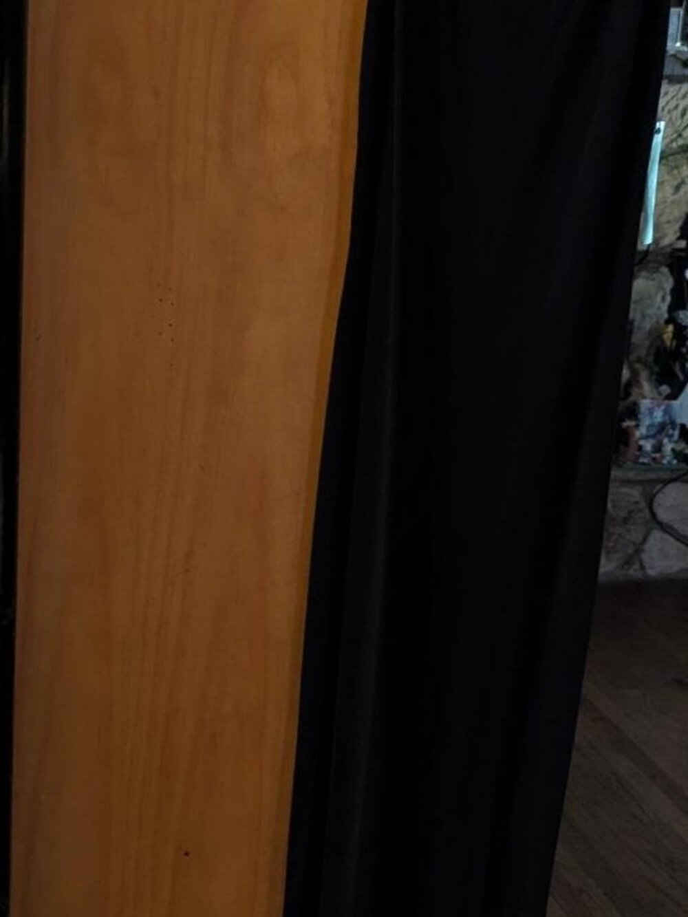 ABS  Allen Schwartz black floor length gown size L